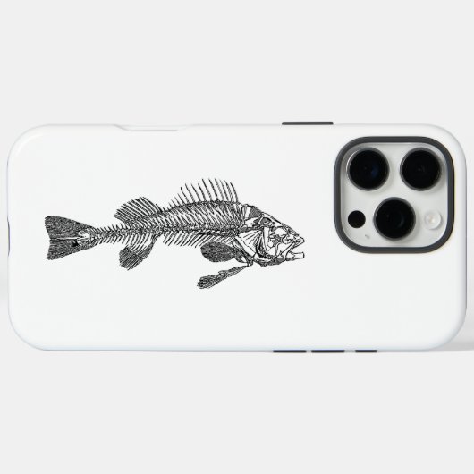 Visskelet Case-Mate iPhone Case (Achterkant (horizontaal))