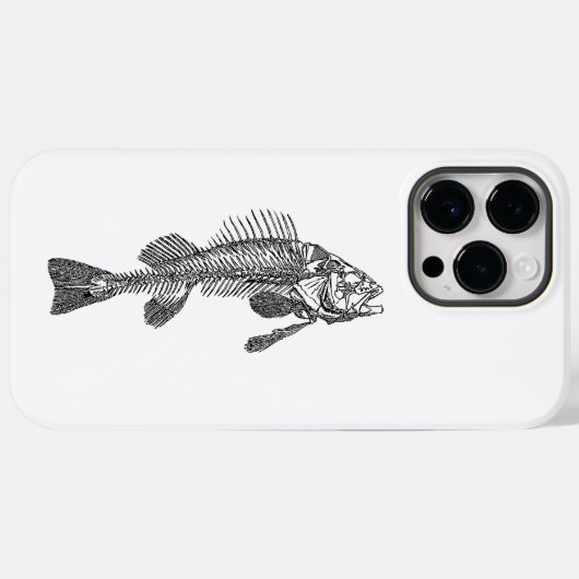 Visskelet Case-Mate iPhone Case (Achterkant (horizontaal))