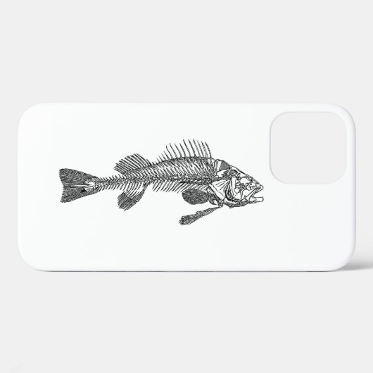Visskelet Case-Mate iPhone Case (Achterkant (horizontaal))