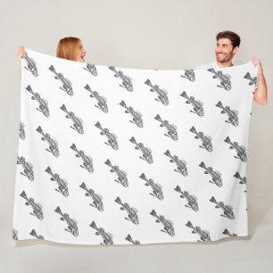 Visskelet Fleece Deken