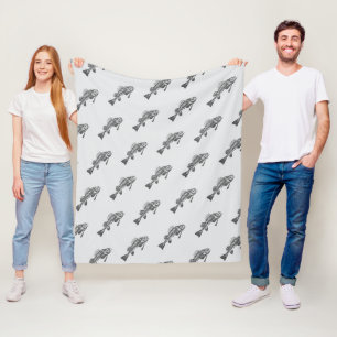 Visskelet Fleece Deken