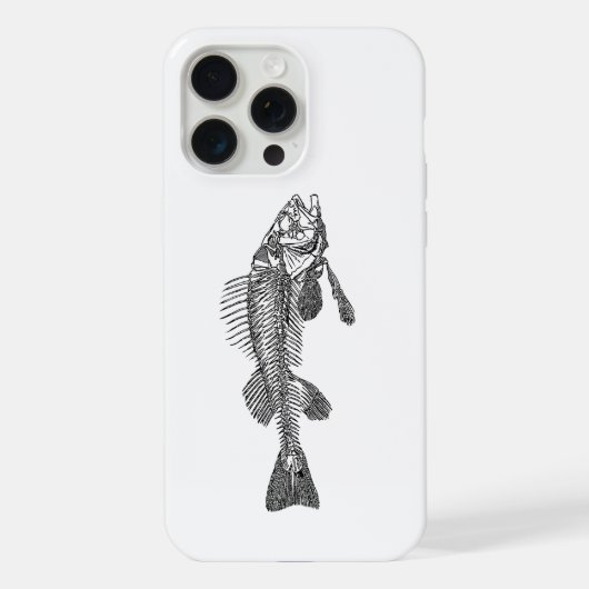 Visskelet iPhone Hoesje (Achterkant)