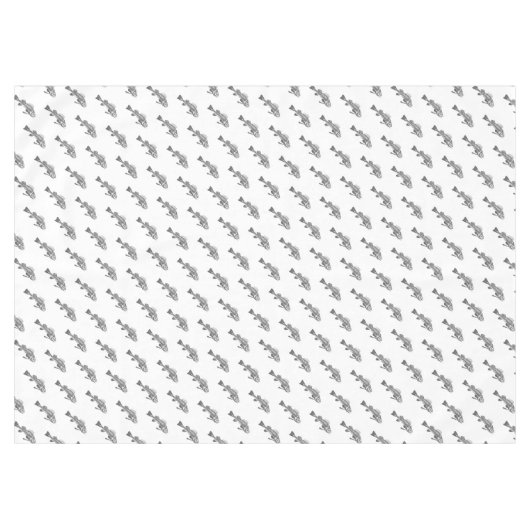 Visskelet Tafelkleed (Voorkant (Horizontaal))