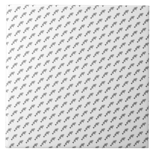 Visskelet Tegeltje (Voorkant)