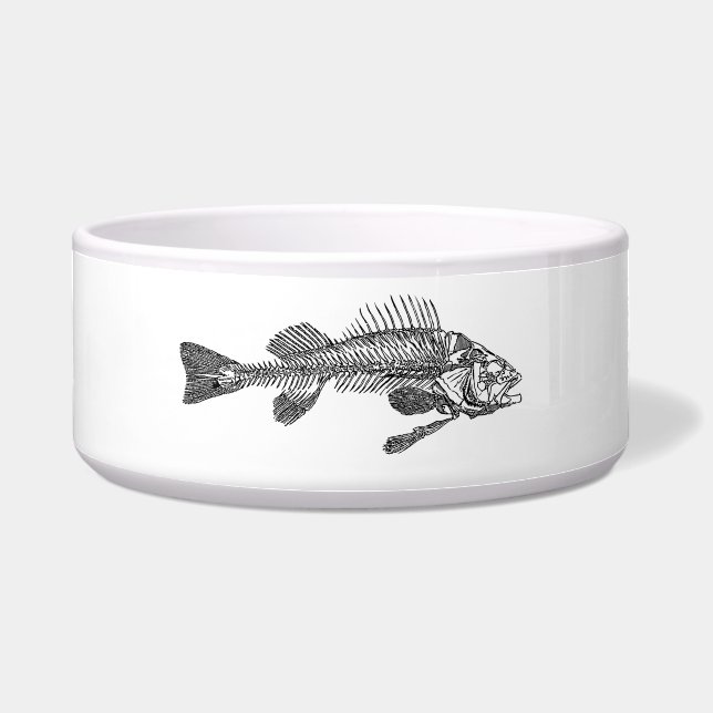 Visskelet Voerbakje (Voorkant)