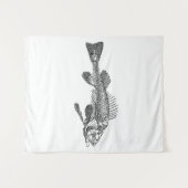 Visskelet Wandkleed (Voorkant (horizontaal))