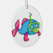 Vissnorkeling Keramisch Ornament (Rechts)