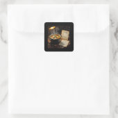 Vissoep uit het Caribisch gebied Vierkante Sticker (Tas)