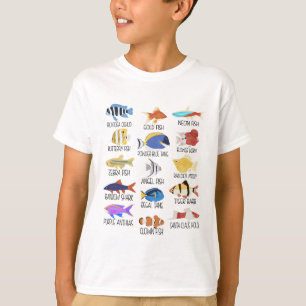 Vissoorten Soorten zoetwatervissen T-shirt