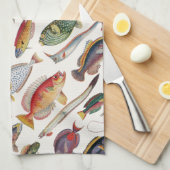 Vissoorten Theedoek (Quarter Fold)