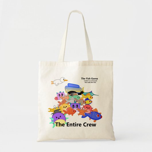 Visspel/Visser Whole Crew Canvas tas 1jr (Voorkant)