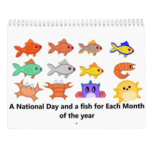 Visspelkalender Kalender (Achterkant)