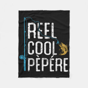 Visspoel Cool Pepere Vaderdag Cadeau Visser Fleece Deken
