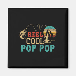 Visspoel Cool Pop Pop Vaderdag Cadeau Voor Fi Magneet
