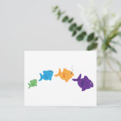 Visspringen Briefkaart (Staand voorkant)