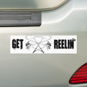 vissterfte bumpersticker (Op auto)
