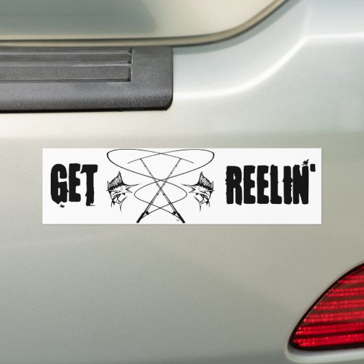 vissterfte bumpersticker (Op auto)
