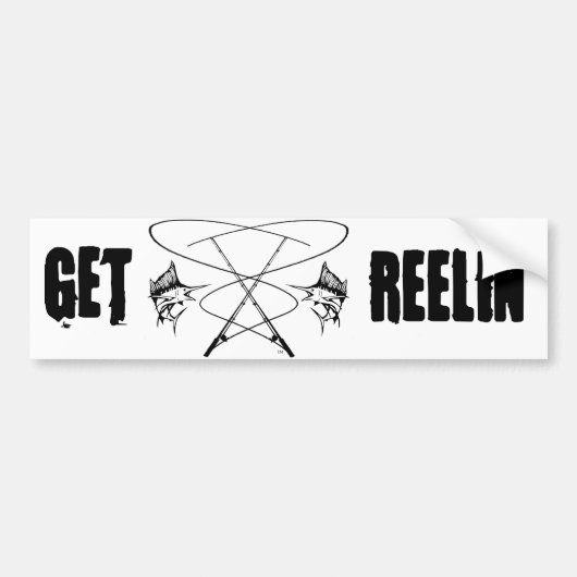 vissterfte bumpersticker (Voorkant)