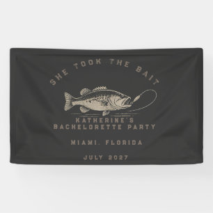 Vissthema aangepaste vissen vrijgezellenfeest voor spandoek