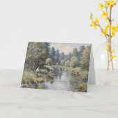 Vissthema Blank Aanpasbaar Kaart (Gele Bloem)