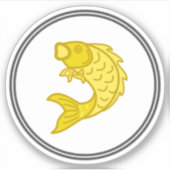 Vissticker | Collectie van het viskrabbenspel Sticker (Voorkant)