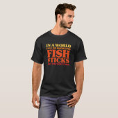 Vissticks Ik hou van vissticks Grappige vissticks T-shirt (Voorkant volledig)