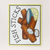 Vissticks Visvissingers Tartarsaus Legpuzzel (Verticaal)