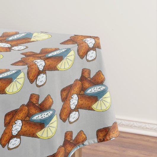 Vissticks Visvissingers Tartarsaus Tafelkleed (Voorbeeld)