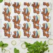 Vissticks Visvissingers Tartarsaus Theedoek (Gevouwen)