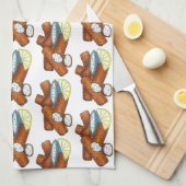 Vissticks Visvissingers Tartarsaus Theedoek (Quarter Fold)