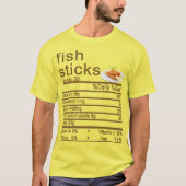 Vissticks Voedingsetiket T-shirt (Voorkant)