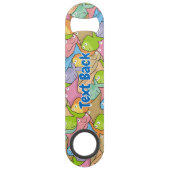 Visstriptekenbalk sleutel speed flessenopener (Achterkant)