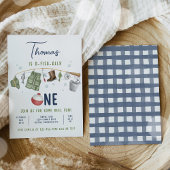 Vist 1e verjaardag O-Fish-Ally One Verjaardag Kaart