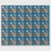 Vist 50th Verjaardag vader en zoon Cadeaupapier (Vlak)