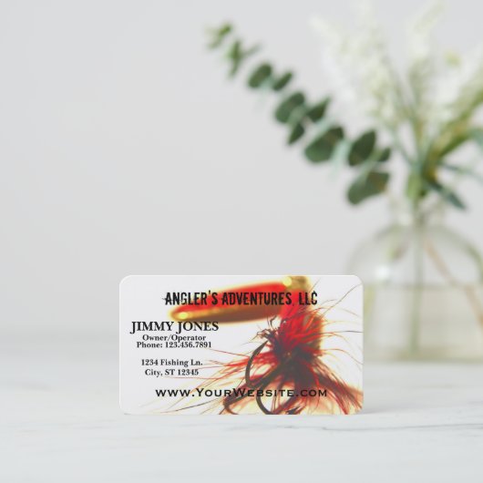 Vist Adventures Lure Visitekaartje (Staand voorkant)