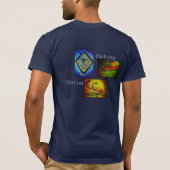 Vist Agenda's - Gemengd T-shirt (Achterkant)