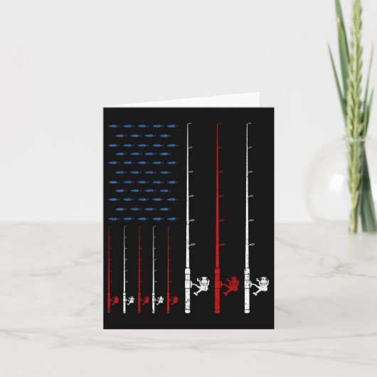 Vist Amerikaanse vlag Kaart (Voorkant)