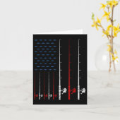 Vist Amerikaanse vlag Kaart (Gele Bloem)