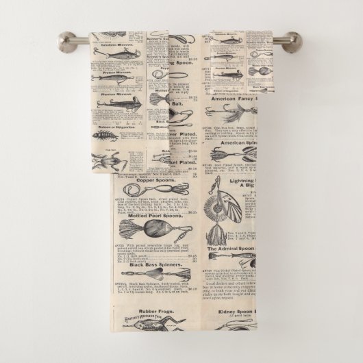  Vist: Antiek visser uit de jaren 1900 Bad Handdoek (Insitu)