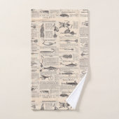  Vist: Antiek visser uit de jaren 1900 Bad Handdoek (Handdoek)