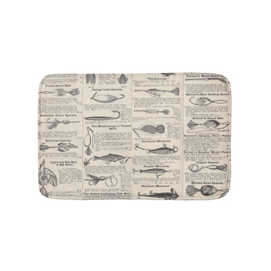  Vist: Antiek visser uit de jaren 1900 Badmat (Voorkant)