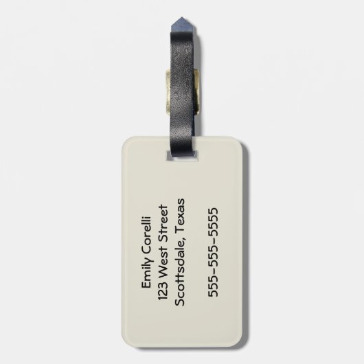  Vist: Antiek visser uit de jaren 1900 Bagagelabel (Achterkant verticaal)