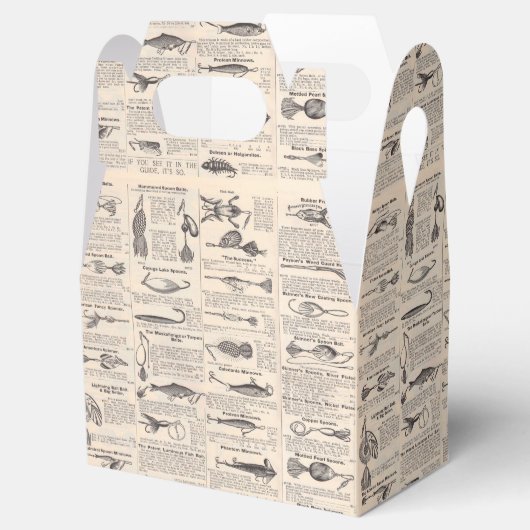  Vist: Antiek visser uit de jaren 1900 Bedankdoosjes (Geopend)