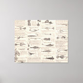  Vist: Antiek visser uit de jaren 1900 Canvas Afdruk (Voorkant)