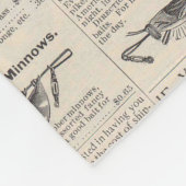  Vist: Antiek visser uit de jaren 1900 Fleece Deken (Hoek)