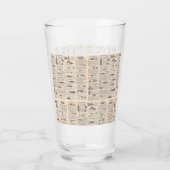  Vist: Antiek visser uit de jaren 1900 Glas (Achterkant)