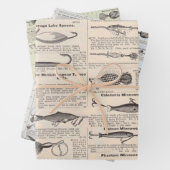  Vist: Antiek visser uit de jaren 1900 Inpakpapier Vel (In situ)