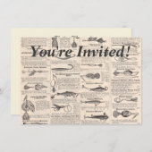 Vist: Antiek visser uit de jaren 1900 Kaart (Voorkant / Achterkant)