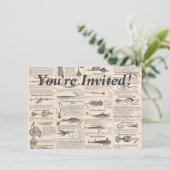 Vist: Antiek visser uit de jaren 1900 Kaart (Staand voorkant)