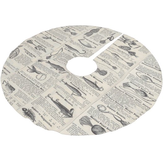  Vist: Antiek visser uit de jaren 1900 Kerstboom Rok (Gekanteld)